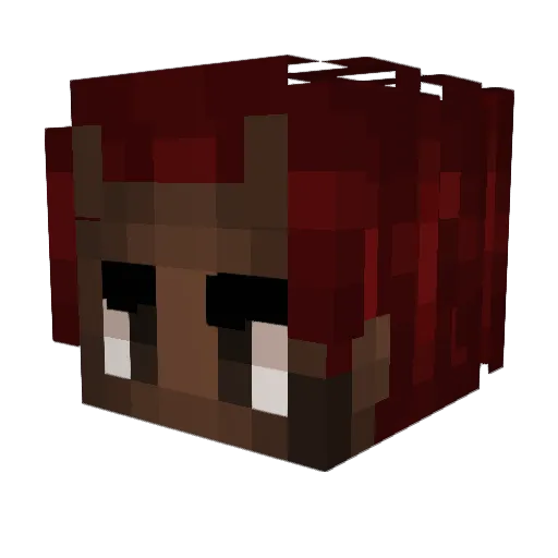 Avinoir Minecraft avatar head, 3D render