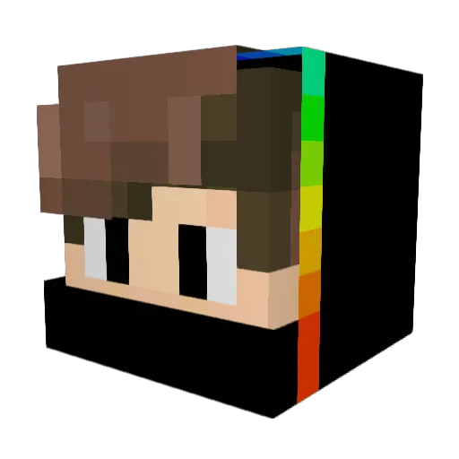 Avio_YT Minecraft avatar head, 3D render