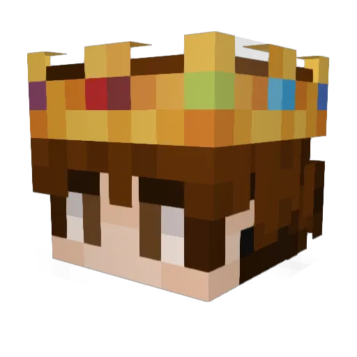 AvishStrike Minecraft avatar head, 3D render