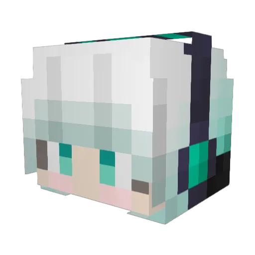 Avitara360 Minecraft avatar head, 3D render