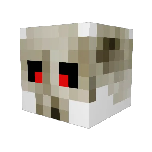 Aviuss Minecraft avatar head, 3D render