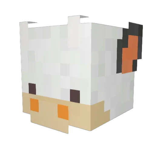 Avivken Minecraft avatar head, 3D render