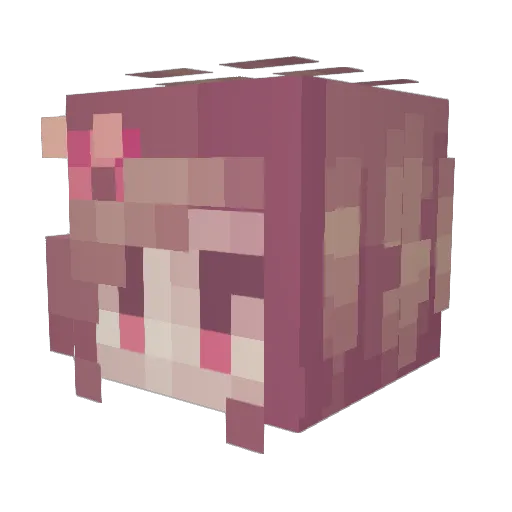 AvlasCZ Minecraft avatar head, 3D render