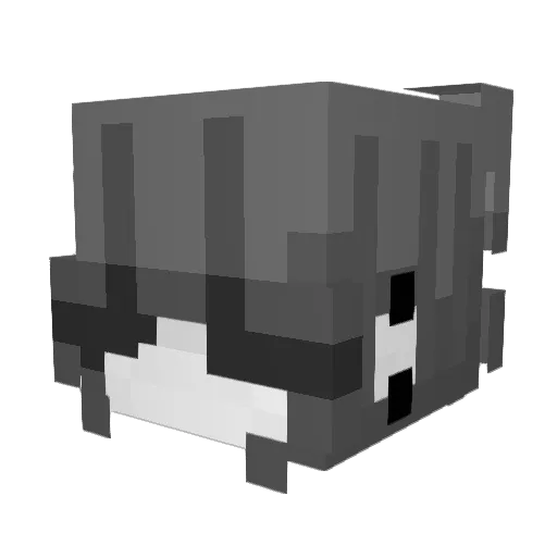 Avmn Minecraft avatar head, 3D render