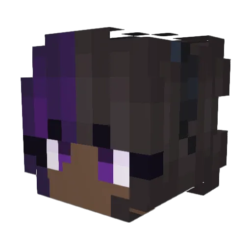 Avnase Minecraft avatar head, 3D render