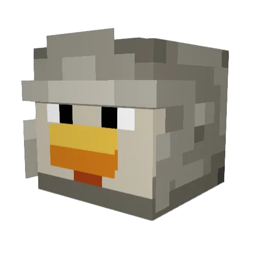 Avner808 Minecraft avatar head, 3D render