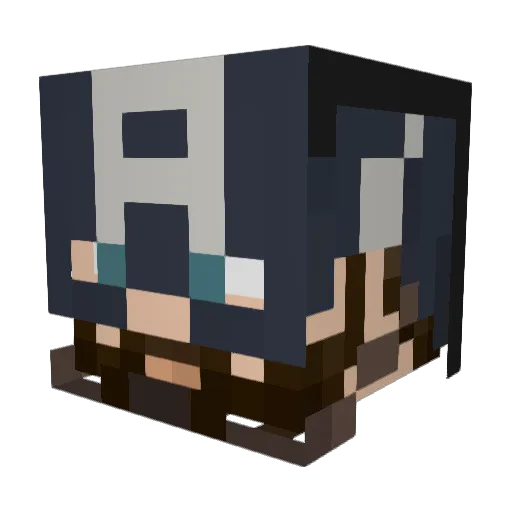 Avngr001 Minecraft avatar head, 3D render