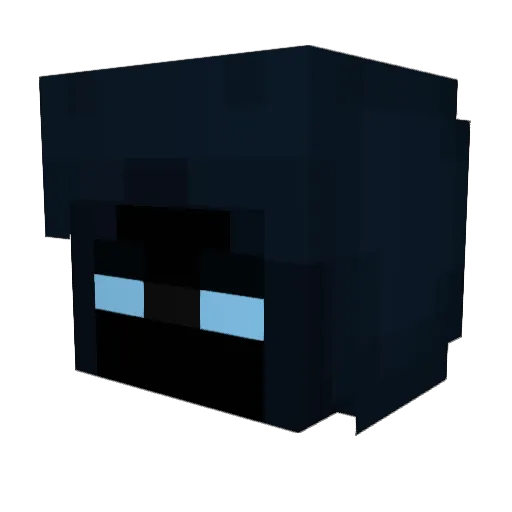 Avnitro Minecraft avatar head, 3D render
