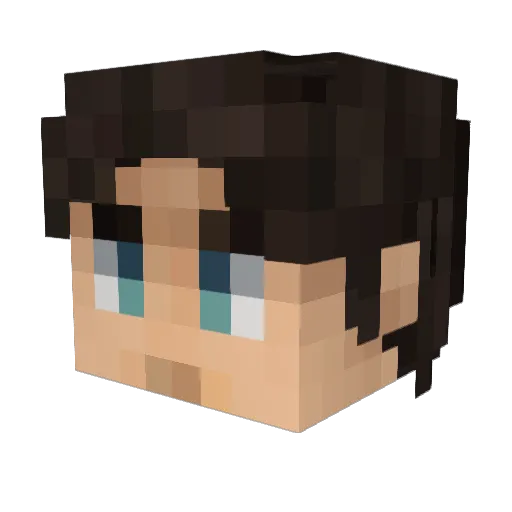 Avo1337 Minecraft avatar head, 3D render
