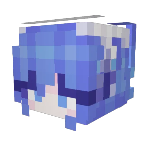 AvoIex_M Minecraft avatar head, 3D render
