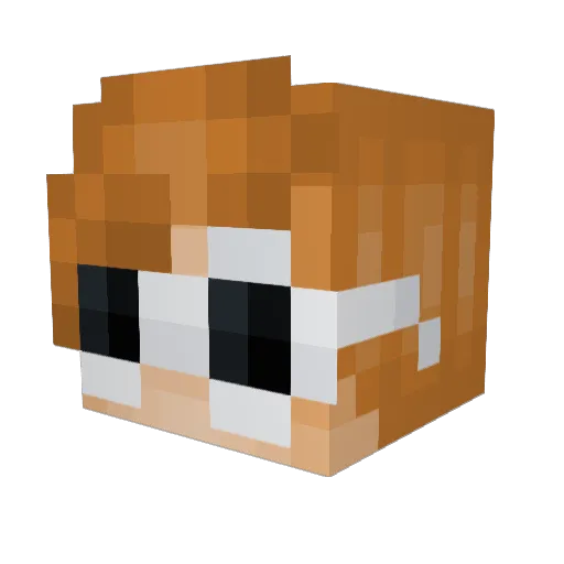 AvocadoClout Minecraft avatar head, 3D render