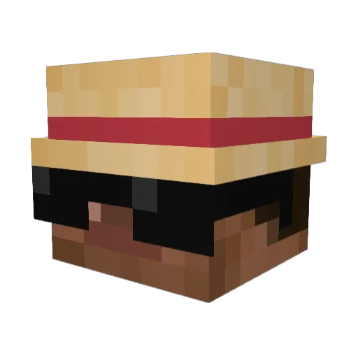 AvocadoToaast Minecraft avatar head, 3D render