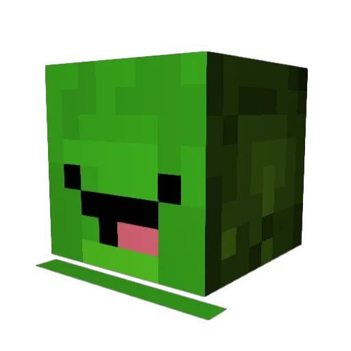 AvocadosGuac Minecraft avatar head, 3D render