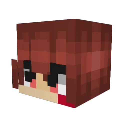 Avoced01 Minecraft avatar head, 3D render