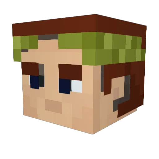 AvoidMySword Minecraft avatar head, 3D render