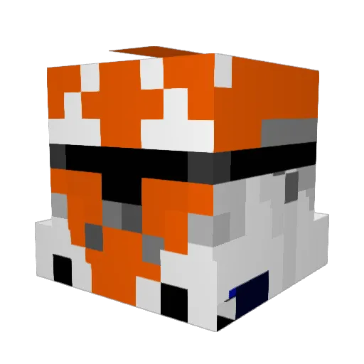 Avoiders Minecraft avatar head, 3D render