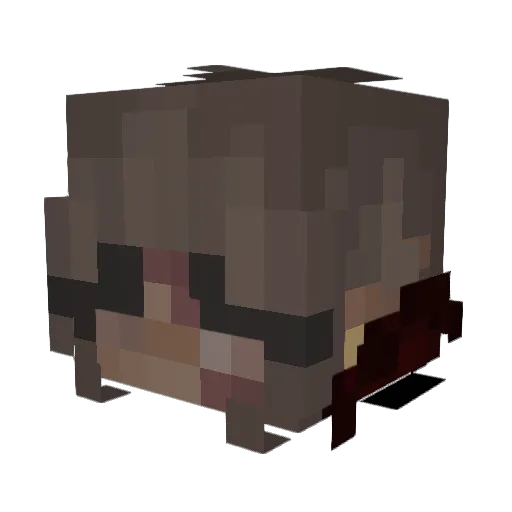 Avonara Minecraft avatar head, 3D render