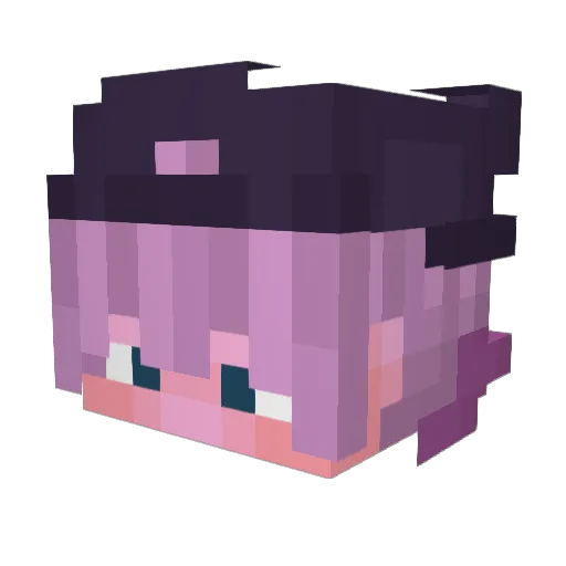 Avontzz_ Minecraft avatar head, 3D render