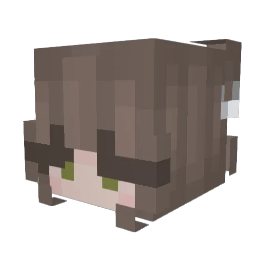 Avorey Minecraft avatar head, 3D render