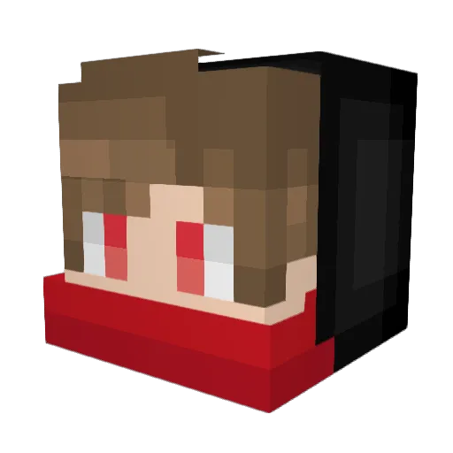 Avoriuss Minecraft avatar head, 3D render