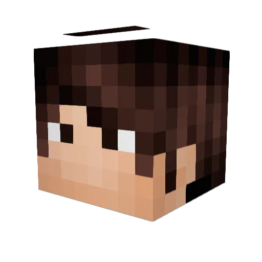 Avorne Minecraft avatar head, 3D render