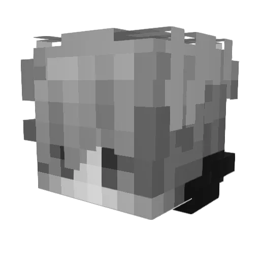 AvoroxSW Minecraft avatar head, 3D render