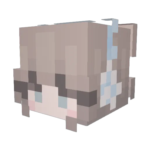Avox_Nirdoz Minecraft avatar head, 3D render