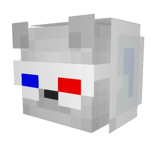 Avr0nek Minecraft avatar head, 3D render