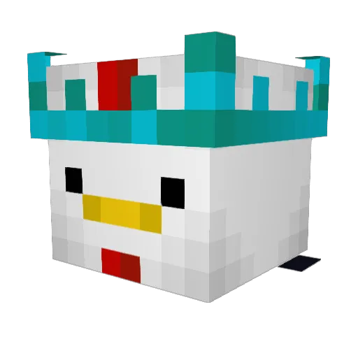 Avraamel Minecraft avatar head, 3D render