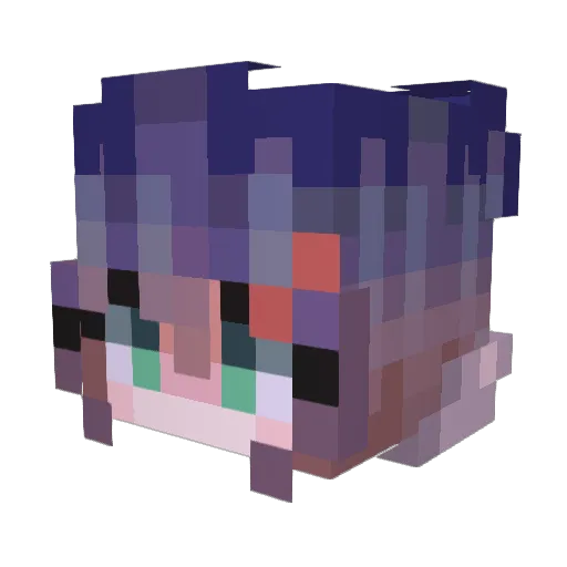 AvrgEdgyArtist Minecraft avatar head, 3D render