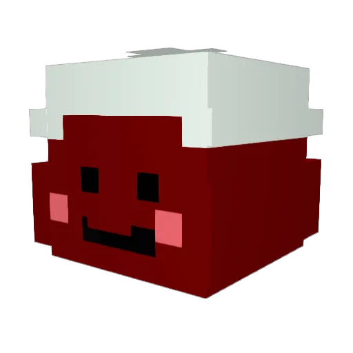Avrod Minecraft avatar head, 3D render