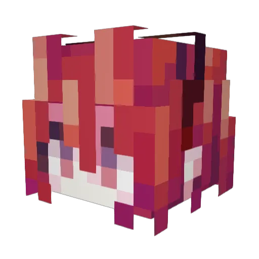Avroyin Minecraft avatar head, 3D render