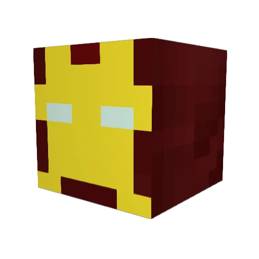 Avrus Minecraft avatar head, 3D render