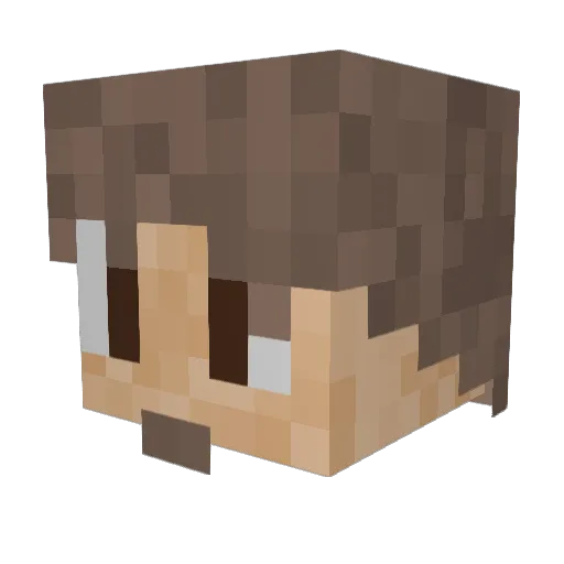 Avs11113 Minecraft avatar head, 3D render