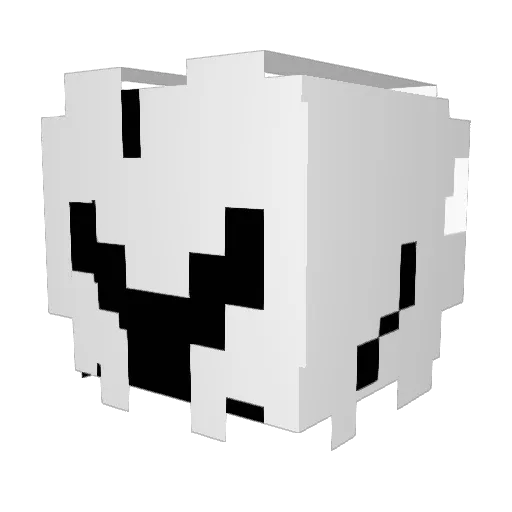 Avtore Minecraft avatar head, 3D render