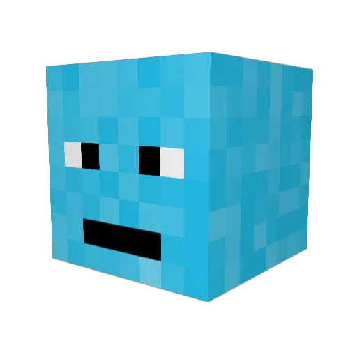 Avviicardo Minecraft avatar head, 3D render