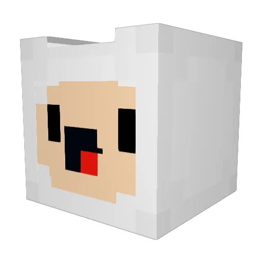Avvium Minecraft avatar head, 3D render