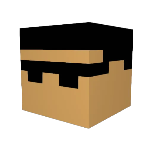 AvxThermal Minecraft avatar head, 3D render