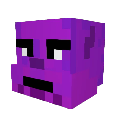 Avxid Minecraft avatar head, 3D render