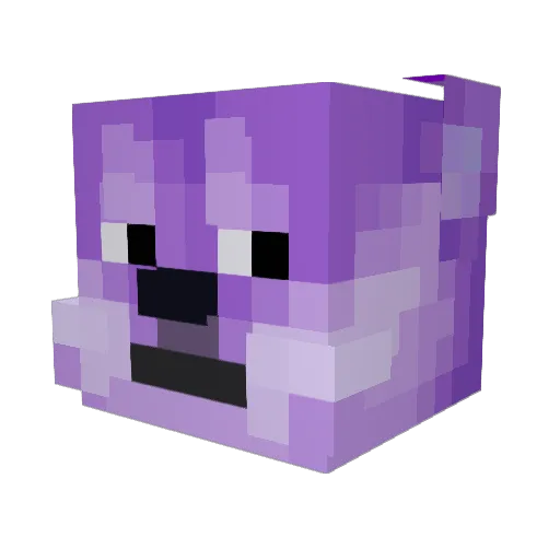 Avy Minecraft avatar head, 3D render