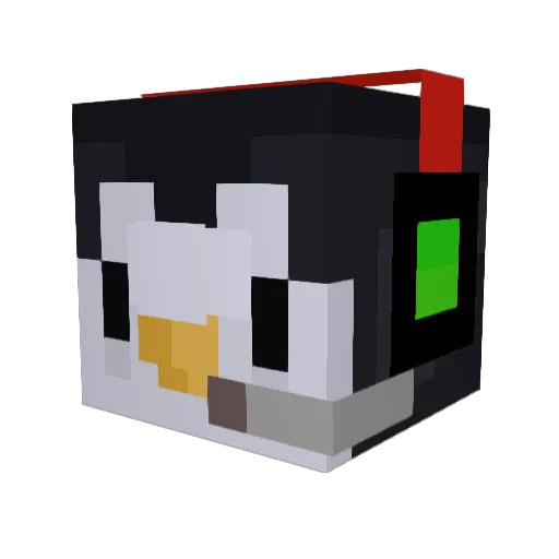 Avyana Minecraft avatar head, 3D render