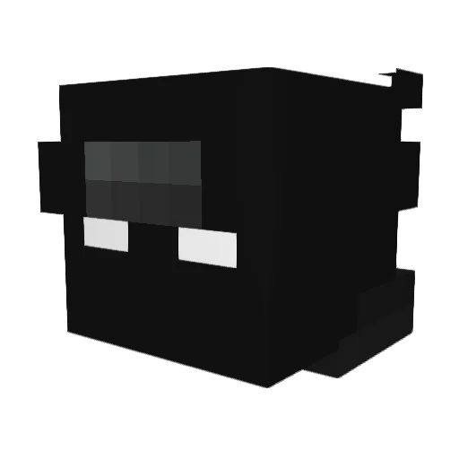 Avyt Minecraft avatar head, 3D render