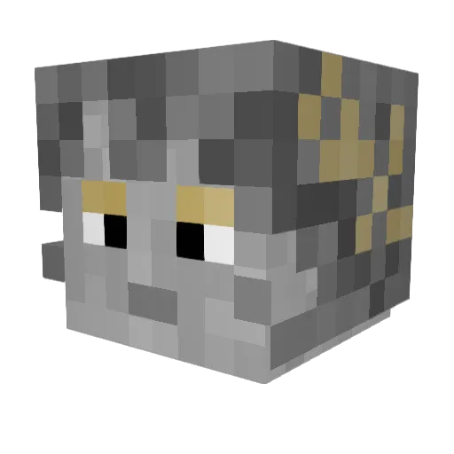 Avzens Minecraft avatar head, 3D render
