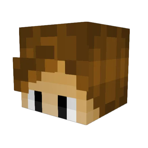Aw3someMan Minecraft avatar head, 3D render