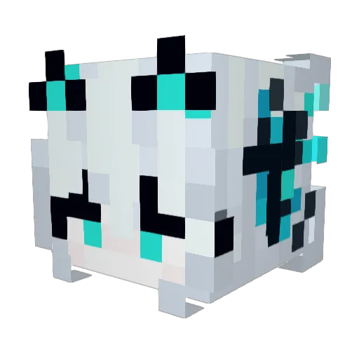 Awa1_ Minecraft avatar head, 3D render