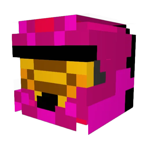 Awadafuk Minecraft avatar head, 3D render