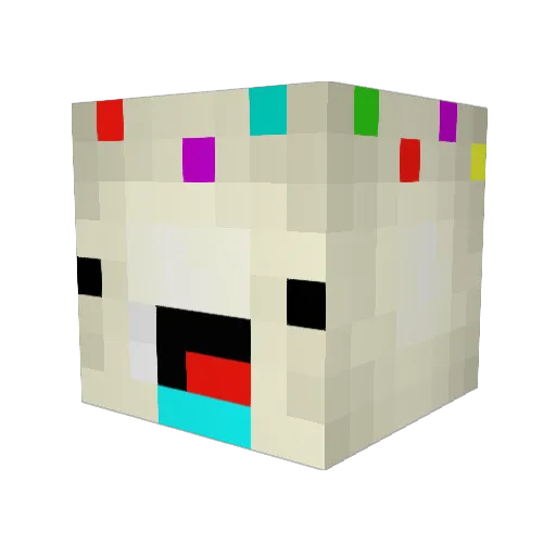 AwakendPoptart Minecraft avatar head, 3D render