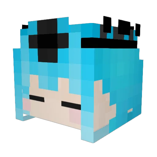 Awan0428 Minecraft avatar head, 3D render