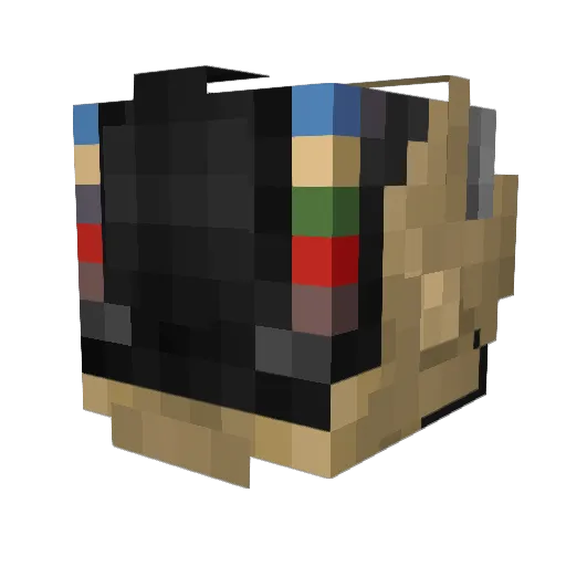 Awander Minecraft avatar head, 3D render