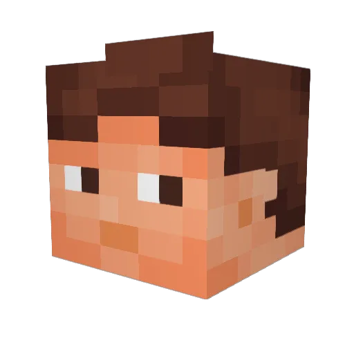 Award_ Minecraft avatar head, 3D render